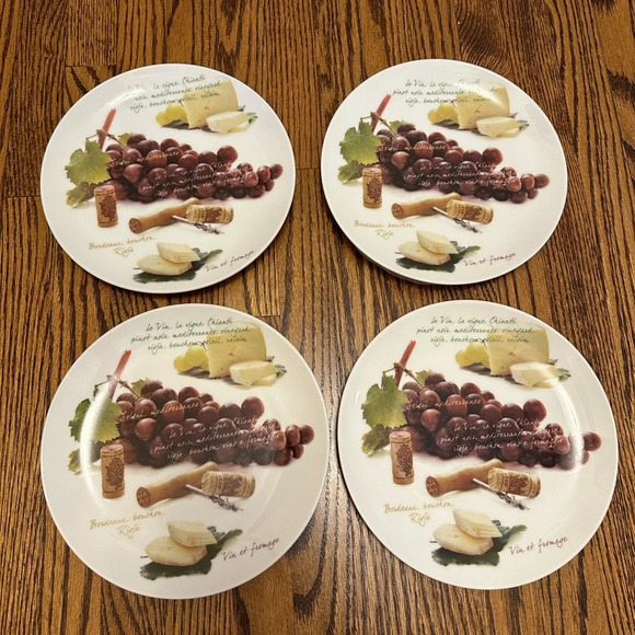 Set of 4 Cheese Plates NEVER BEEN USED! - Picture 1 of 1